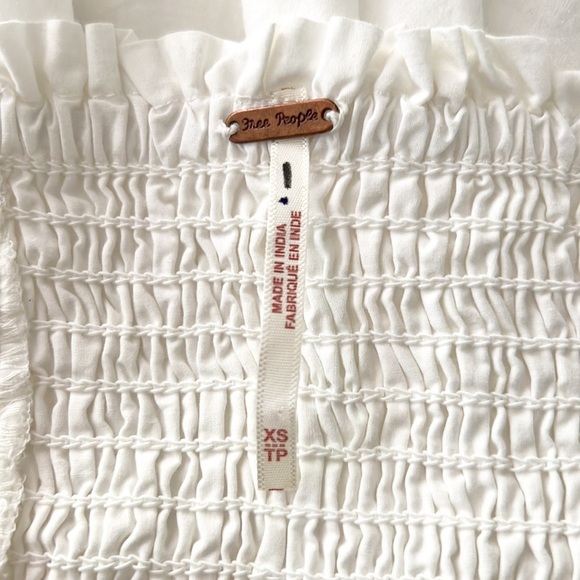 Free People Cathleen Blouse Peasant Cottagecore NWOT - Picture 10 of 12